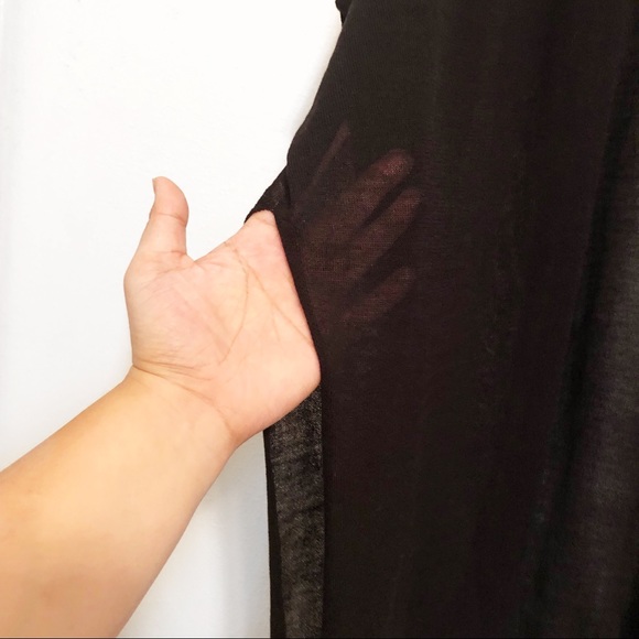 Chico’s | Light Black Cardigan Duster - Picture 3 of 5